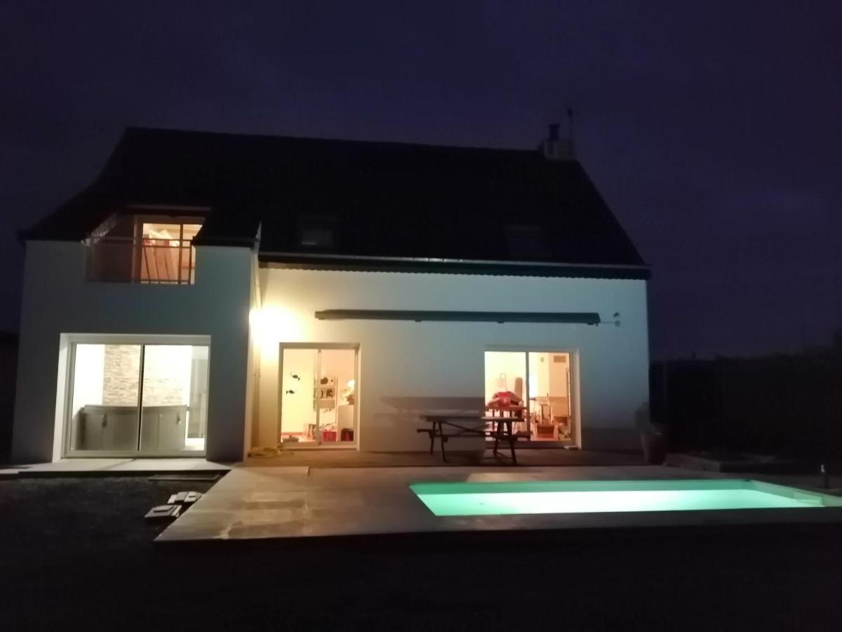 Villa bord de mer avec piscine et jacuzzi Pénestin Esterno foto